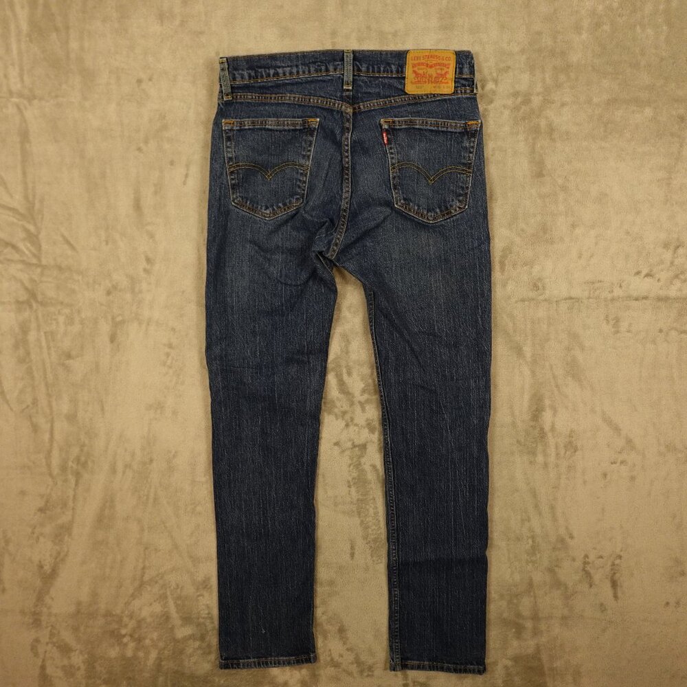 Levi's jeans 505 regular fit straight men's 32x34 stonewash blue denim red tab - Picture 8 of 13
